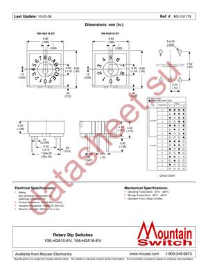 106-H2A16-EV datasheet  